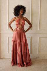 The Penelope Dress in Dusty Cedar