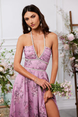 The Scarlette Dress in Lilac Tapestry Rose - PRE-ORDER