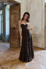 The Gwen Dress in Dark Leopard