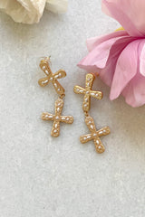The Amalfi Double Cross Earring