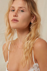 The Amalfi Double Cross Earring
