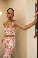 The Liam Top in Red Toile