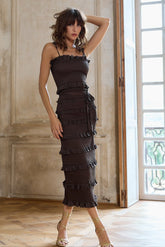 The Lily Dress in Chocolate