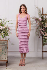 The Lotus Dress in Mauve Mist