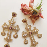 The Positano Earring in Vintage Rose