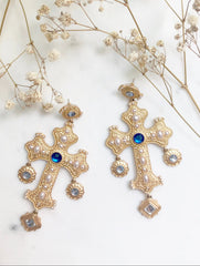 The Positano Earring in Sapphire Mix