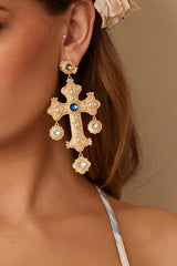 The Positano Earring in Sapphire Mix