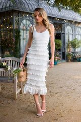 The Lotus Dress in White