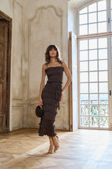 The Lily Dress in Chocolate