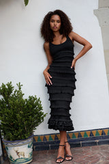 The Lotus Dress in Black