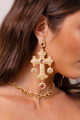 The Positano Earring in Vintage Rose