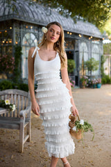 The Lotus Dress in White