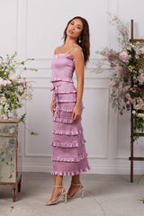 The Lily Dress in Mauve Mist